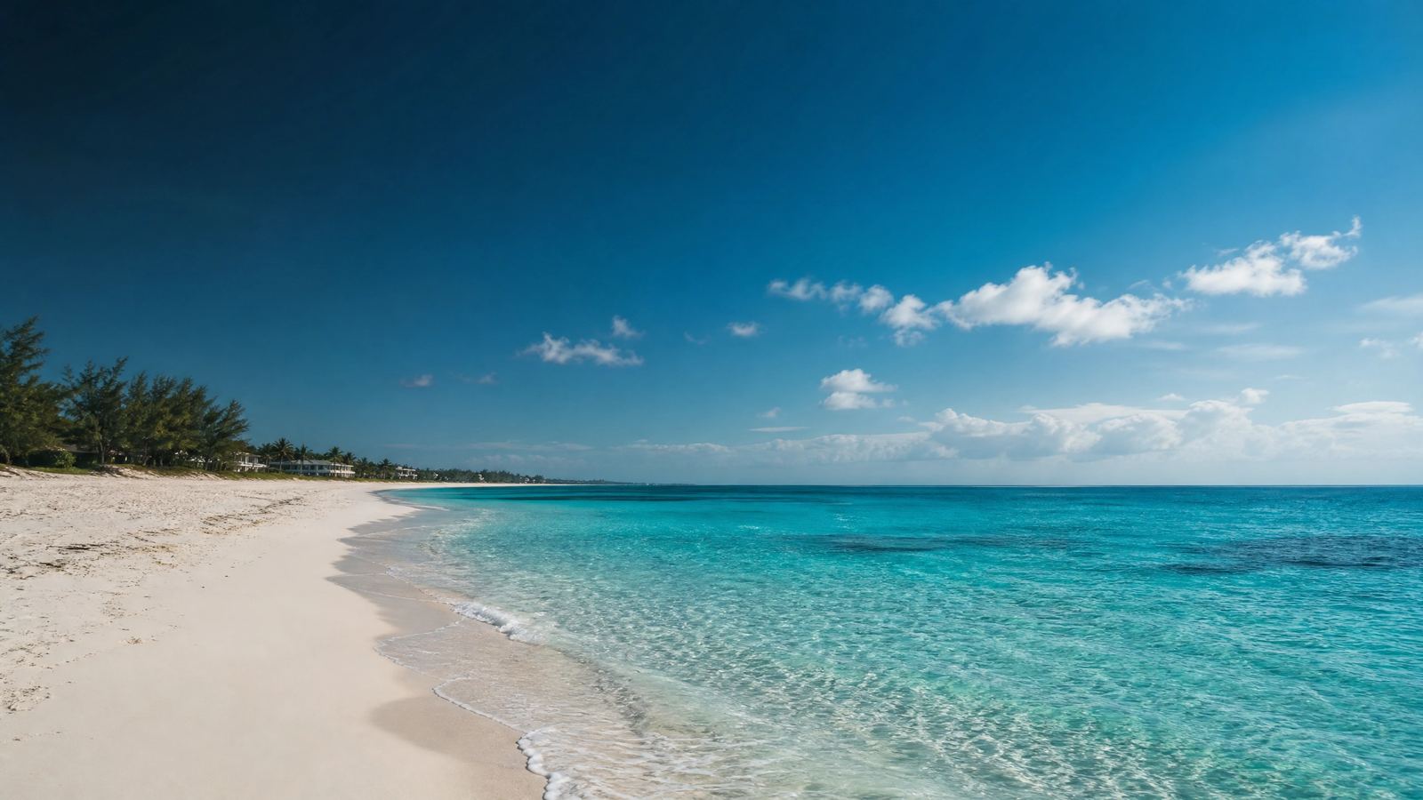 Turquoise Grace Bay water and white sand on Providenciales